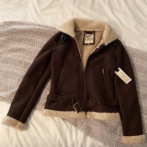 NWT SHERPA LINING JACKET
